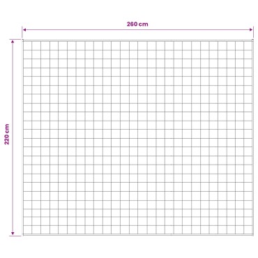vidaXL Βάρος Κουβέρτα Λευκό 220 x 260 cm 11 kg 100% Βαμβάκι 205T