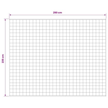 vidaXL Βάρος Κουβέρτα Λευκό 235 x 290 cm 11 kg 100% Βαμβάκι 205T