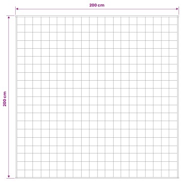 vidaXL Βάρος Κουβέρτα Λευκό 200 x 200 cm 13 kg 100% Βαμβάκι 205T