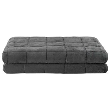vidaXL Βάρος Κουβέρτα Ανθρακί 200 x 200 cm 9 kg 100% Βαμβάκι 205T