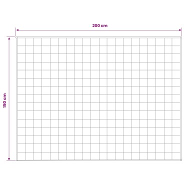 vidaXL Βάρος Κουβέρτα Ανθρακί 150 x 200 cm 11 kg 100% Βαμβάκι 205T