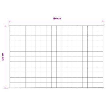 vidaXL Βάρος Κουβέρτα Ανθρακί 120 x 180 cm 5 kg 100% Βαμβάκι 205T