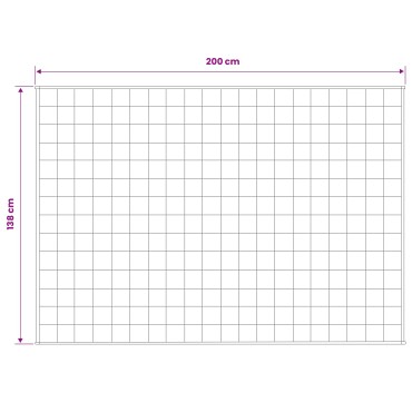 vidaXL Βάρος Κουβέρτα Ανθρακί 138 x 200 cm 10 kg 100% Βαμβάκι 205T