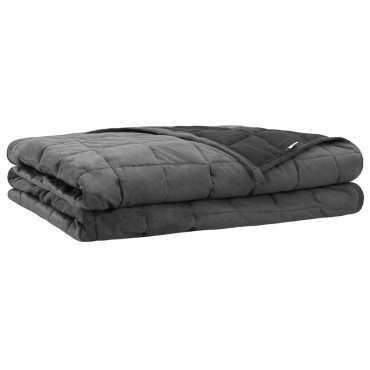 vidaXL Βάρος Κουβέρτα Ανθρακί 230 x 220 cm 15 kg 100% Βαμβάκι 205T