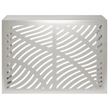 vidaXL Κάλυμμα κλιματιστικού Ασημί 100 x 50 x 70 cm Ανοξείδωτο Ατσάλι