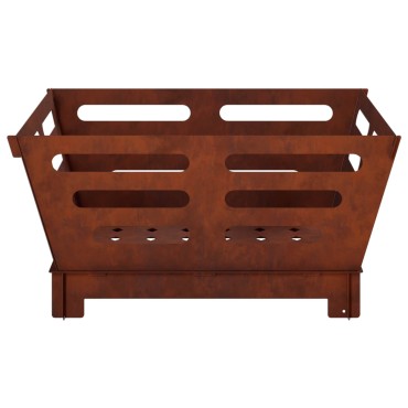 vidaXL Φωτιά Σκ rusty 40 x 40 x 20 cm Ατσάλι Σκληρυθέν στον Αέρα