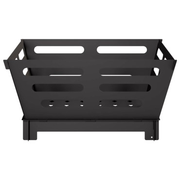 vidaXL Φωτιά Μαύρο 40 x 40 x 20 cm Ατσάλι