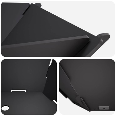 vidaXL Φωτιά Μαύρο 58,5 x 51,5 x 19,5 εκ. Ατσάλι