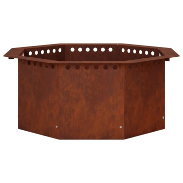 vidaXL Δαχτυλίδι φωτιάς Σκ rusty Ατσάλι Σκληρυθέν στον Αέρα