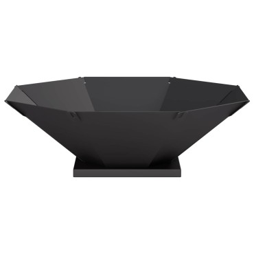 vidaXL Φωτιά Μαύρο 50 x 50 x 15,5 εκ. Ατσάλι