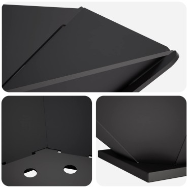 vidaXL Φωτιά Μαύρο 50 x 50 x 15,5 εκ. Ατσάλι