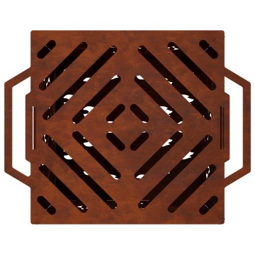 vidaXL Φωτιά Σκ rusty 47 x 38 x 75 εκ. Ατσάλι Σκληρυθέν στον Αέρα