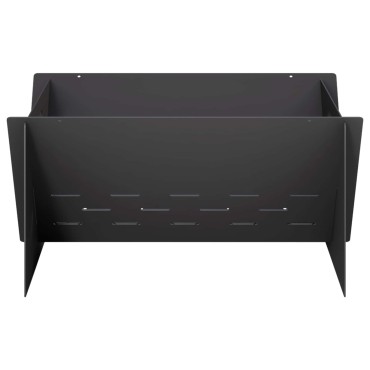 vidaXL Φωτιά Μαύρο 40 x 40 x 20 cm Ατσάλι