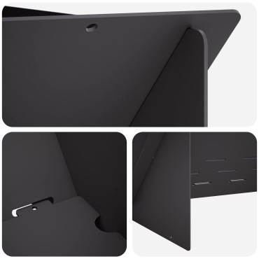 vidaXL Φωτιά Μαύρο 40 x 40 x 20 cm Ατσάλι