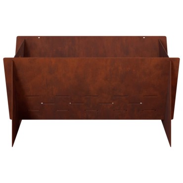 vidaXL Φωτιά Σκ rusty 40 x 40 x 20 cm Ατσάλι Σκληρυθέν στον Αέρα