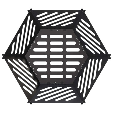 vidaXL Φωτιά Μαύρο 60 x 53 x 30 εκ Ατσάλι