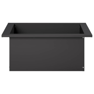 vidaXL Δαχτυλίδι φωτιάς Μαύρο 90 x 90 x 25 εκ Ατσάλι