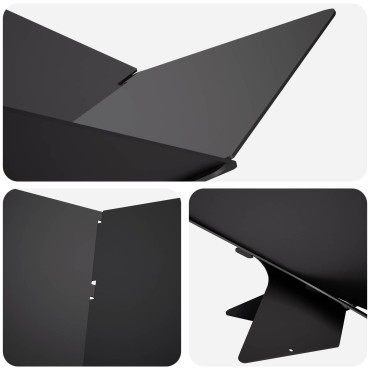 vidaXL Φωτιά Μαύρο 53 x 53 x 18,5 εκ Ατσάλι