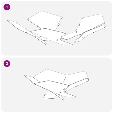 vidaXL Φωτιά Μαύρο 53 x 53 x 18,5 εκ Ατσάλι