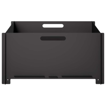 vidaXL Φωτιά Μαύρο 60 x 60 x 30 cm Ατσάλι