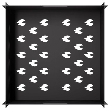 vidaXL Φωτιά Μαύρο 60 x 60 x 30 cm Ατσάλι