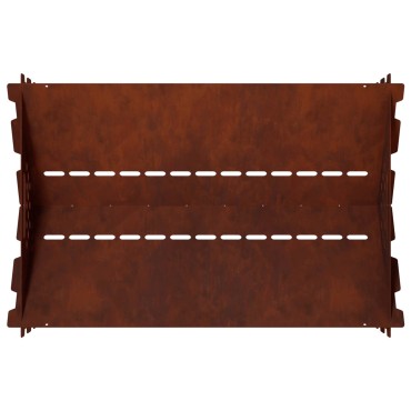 vidaXL Φωτιά Σκ rusty 60 x 40 x 20 εκ. Ατσάλι Σκληρυθέν στον Αέρα