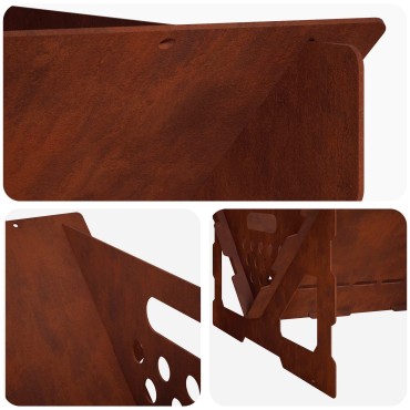 vidaXL Φωτιά Σκ rusty 60 x 40 x 20 εκ. Ατσάλι Σκληρυθέν στον Αέρα