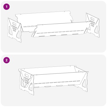 vidaXL Φωτιά Σκ rusty 60 x 40 x 20 εκ. Ατσάλι Σκληρυθέν στον Αέρα