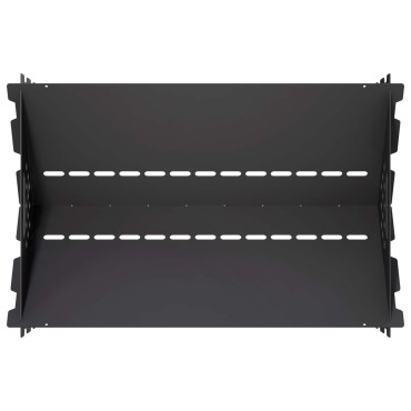 vidaXL Φωτιά Μαύρο 60 x 40 x 20 εκ. Ατσάλι