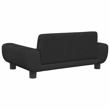 vidaXL Καναπές Παιδικός Μαύρο 70x45x33cm από Βελούδο 1 τεμ.