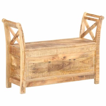 vidaXL Πάγκος Χολ 103x33x72cm από Μασίφ Ξύλο Μάνγκο 1 τεμ.