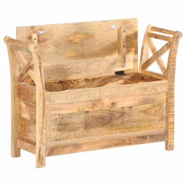 vidaXL Πάγκος Χολ 103x33x72cm από Μασίφ Ξύλο Μάνγκο 1 τεμ.