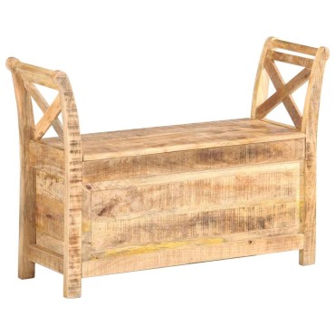 vidaXL Πάγκος Χολ 103x33x72cm από Μασίφ Ξύλο Μάνγκο 1 τεμ.