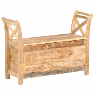 vidaXL Πάγκος Χολ 103x33x72cm από Μασίφ Ξύλο Μάνγκο 1 τεμ.