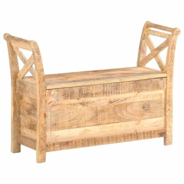 vidaXL Πάγκος Χολ 103x33x72cm από Μασίφ Ξύλο Μάνγκο 1 τεμ.