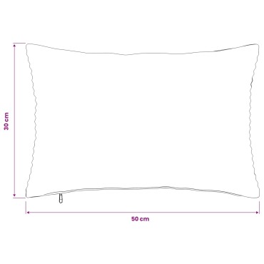 vidaXL Κάλυμμα Μαξιλαριού 2 pcs HEERLEN Κίτρινο 30 x 50 cm κορντουρόι