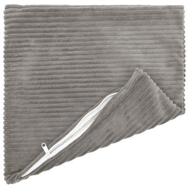 vidaXL Κάλυμμα Μαξιλαριού 2 pcs HEERLEN Ανοιχτό γκρι 40 x 40 cm