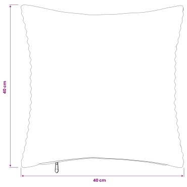 vidaXL Κάλυμμα Μαξιλαριού 2 pcs HEERLEN Ανοιχτό γκρι 40 x 40 cm