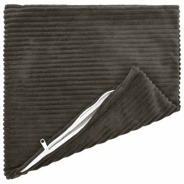 vidaXL Κάλυμμα Μαξιλαριού 2 pcs HEERLEN Ανθρακί 40 x 40 cm κορντουρόι