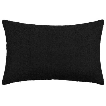 vidaXL Κάλυμμα Μαξιλαριού 2 pcs HEERLEN Μαύρο 50 x 70 cm Μπουκλέ