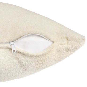 vidaXL Κάλυμμα Μαξιλαριού 2 pcs HEERLEN Κρεμ 50 x 75 cm Μπουκλέ