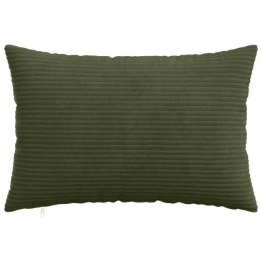 vidaXL Κάλυμμα Μαξιλαριού 2 pcs HEERLEN Πράσινο 50 x 80 cm κορντουρόι