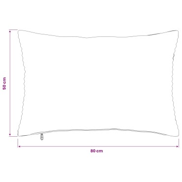 vidaXL Κάλυμμα Μαξιλαριού 2 pcs HEERLEN Πράσινο 50 x 80 cm κορντουρόι