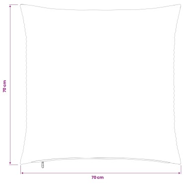 vidaXL Κάλυμμα Μαξιλαριού 2 pcs HEERLEN Καφέ 70 x 70 cm κορντουρόι