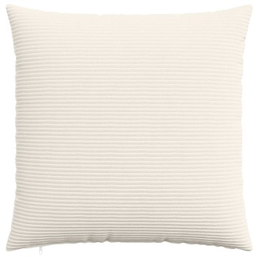 vidaXL Κάλυμμα Μαξιλαριού 2 pcs HEERLEN Κρεμ 80 x 80 cm κορντουρόι