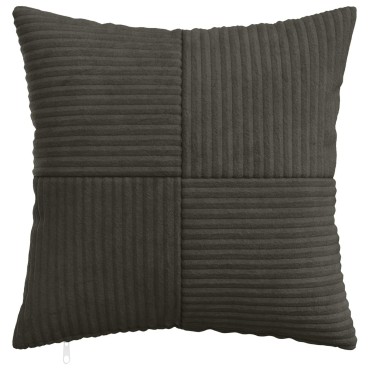 vidaXL Κάλυμμα Μαξιλαριού 2 pcs ALMELO Ανθρακί 40 x 40 cm κορντουρόι