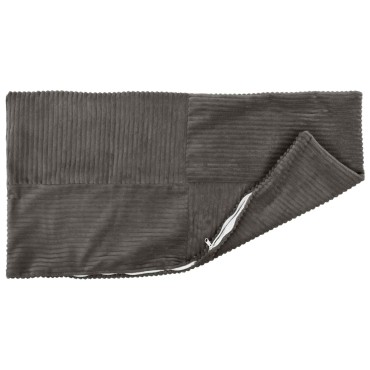 vidaXL Κάλυμμα Μαξιλαριού 2 pcs ALMELO Σκούρο Γκρι 40 x 60 cm