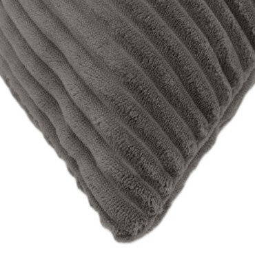 vidaXL Κάλυμμα Μαξιλαριού 2 pcs ALMELO Σκούρο Γκρι 40 x 80 cm