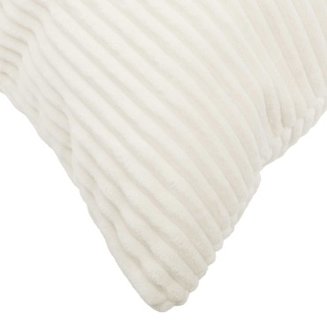 vidaXL Κάλυμμα Μαξιλαριού 2 pcs ALMELO Κρεμ 45 x 45 cm κορντουρόι