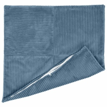 vidaXL Κάλυμμα Μαξιλαριού 2 pcs ALMELO Μπλε 45 x 45 cm κορντουρόι